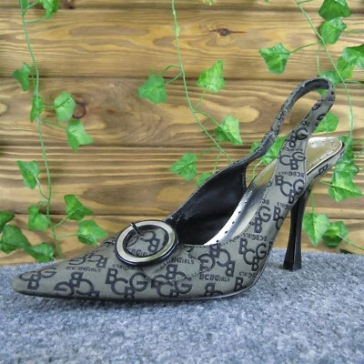 BCBGirls Women's Kasiex Slingback Gray Fabric Pump 7 Medium  Used 2025 - Image 1 of 4