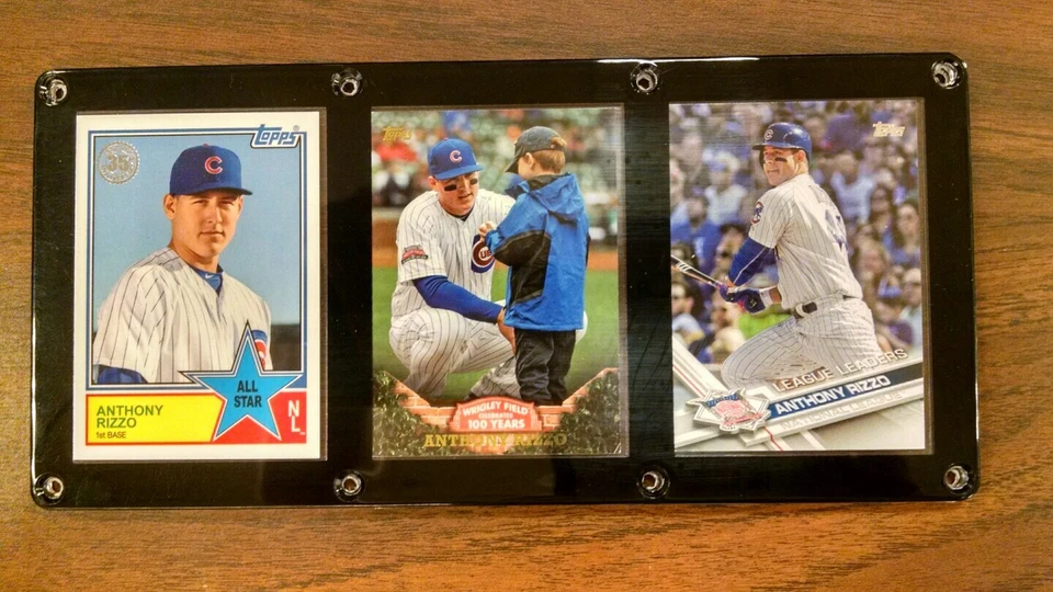 ANTHONY RIZZO 3 CARD PLAQUE SCREWDOWN CHICAGO CUBS - Image 1 of 1