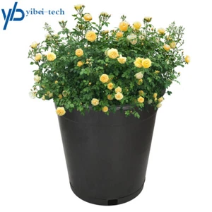 10 Pack Premium 3.6 Gallon Pure Black Plant Flower Nursery Thermoformed Pot - Picture 1 of 7