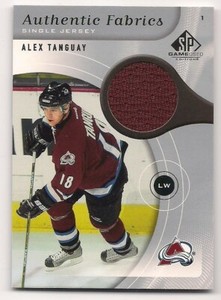 Alex Tanguay 05-06 Upper Deck SP Game Used Authentic Fabrics Single Jersey