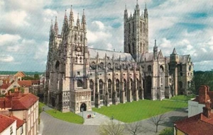 Canterbury Cathedral South West View Canterbury Kent Postcard - Picture 1 of 2