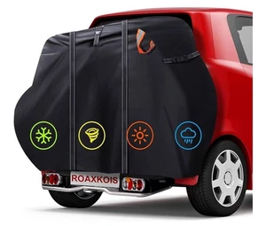 Roaxkois Telo Copri Bici x2 Impermeabile Oxford 600D con Portapacchi ⭐️Nuovo - Imagen 1 de 9