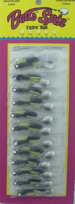 Tarjeta de 12 Betts 021ST-45N 1/32 OZ Beetle Spint Tail Junebug Chr tail Foto 1 de 2