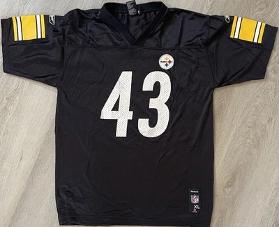 Camiseta deportiva juvenil Reebok NFL Team Apparel Troy Polamalu #43 Pittsburgh Steelers XL Foto 1 de 4