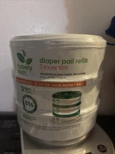 Nursery Fresh Diaper Pail Refills, 7 Layer Bags . 3 Refills - Picture 1 of 2