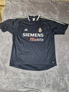 REAL MADRID 2004 2005 AWAY FOOTBALL SHIRT SOCCER ADIDAS LARGE MEN L - Picture 1 of 24
