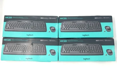Logitech MK320 Combo Inalámbrico con Atajos de Medios 920-002836 Lote de 4 Foto 1 de 4