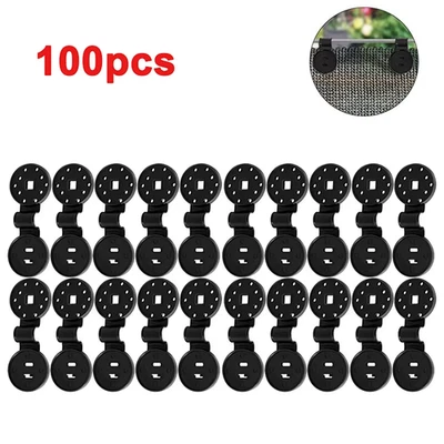 100Pcs Shade Cloth Plastic Clips Sun Shade Net Clips Greenhouse Fabric Fixing Cl