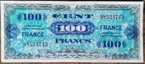 Billet 100 francs 1944 FRANCE préparé par les USA pour la libération 98524743 - Imagen 1 de 2