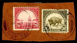 USA 1920 Used in Puerto Rico on Piece fourth Bureau K501 - Picture 1 of 6