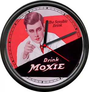 Moxie Soda Jerk Pop Pharmacy Pharmacist Drug Store Bar Sign Wall Clock - Picture 1 of 1