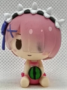 Re:Zero Ram Mini Figure – Chokonokko Swimsuit Ver. Watermelon Japan Anime Toy - Picture 1 of 6