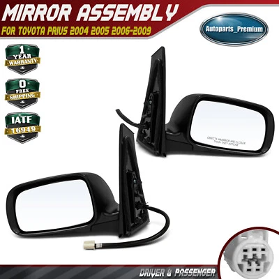 Espejo retrovisor eléctrico plegable manual térmico 2 piezas para Toyota Prius 2004 2005 2006 2007-2009 Foto 1 de 4