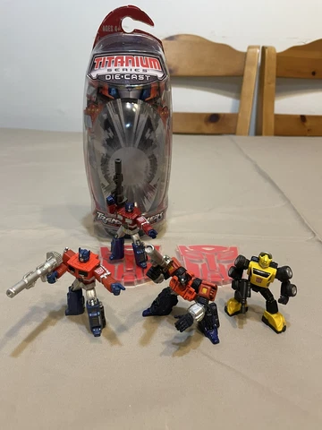 Hasbro Titanium Series Transformers Lot of 4 Figures Die Cast Cover