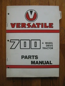 Versatile 700 1973 piezas de tractor de 4 ruedas catálogo manual original - Imagen 1 de 3