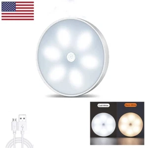 Motion Sensor LED Night Light Battery Powered Indoor Closet Cabinet Wall Cabinet - Picture 1 of 13
