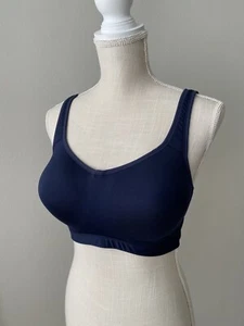 New Old Navy Adjustable High Impact Convertible Blue Sports Bra 34D - Picture 1 of 8