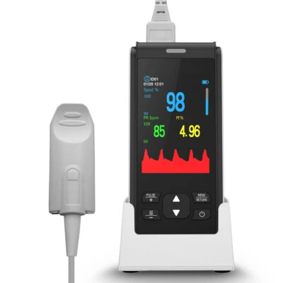 Handheld Pulsoximeter Puls Blut Sauerstoff Pulsmessgeräte Fingerpulsoximeter DE - Bild 1 von 4