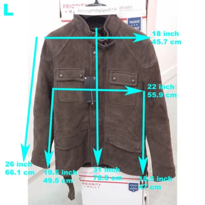 CHAQUETA DE CAMPO MASSIMO DUTTI EDICIÓN LIMITADA DOBLE CARA ABRIGO MARRÓN PARA HOMBRE TALLA L Foto 1 de 4