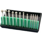 Round Diamond Bur Set 12 Pc Assorted Ball Burs 1/8” Diamond Coated Lapidary Bits