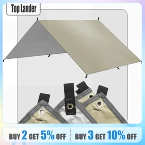 Camping Tarp Waterproof Tent Tourist Awning Shade Garden Canopy Beach Sunshade O - Picture 1 of 13