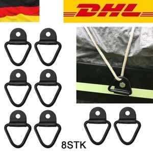 8X Zurrbügel D-Ringe Anhänger Zurrösen Zurrmulde Zurrhaken Zurröse Zurrring - Bild 1 von 13