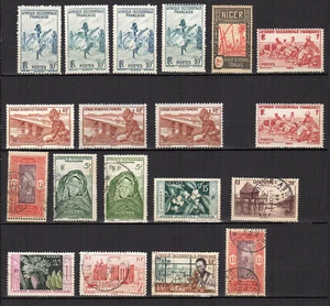Colonie Française A.O.F. 18 timbres /TE3258 - Imagen 1 de 1