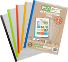 Eco-Eco A4 50% Recycled Bag 5 Easy Slide Files, Clip Bar Project Report Files, E