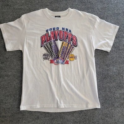 Vintage Sacramento Kings Vs Los Angeles Lakers 2000 NBA Playoffs Y2k Rare  - Image 1 of 4