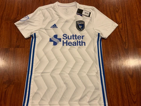2018-19 Adidas Men’s San Jose Earthquakes Away Jersey Soccer Medium M MLS US Cover