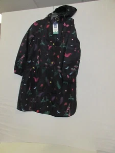 Joules Right As Rain Coat Blue Thistle Packable Waterproof Breathable US 4 - Picture 1 of 9