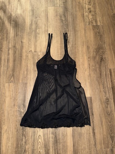 UNDERCOVER Vestito slip babydoll vintage Victoria's Secret in rete piccolo