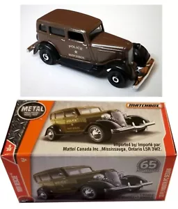 '33 Plymouth PC Police Sedán. MBX Heroic Rescue 2018. FHX23. ¡Nuevo en caja! - Imagen 1 de 4
