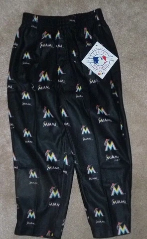 NEW MLB Miami Marlins Sleepwear Loungewear Pants 3T Toddler NEW NWT Cover