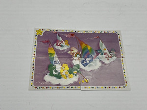 Vtg 1985 Care Bears Sticker Trading Card 153, 154, 155, 156 Panini Puzzle Style