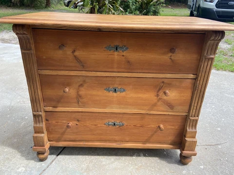 Antique German Chest of Drawers Cover