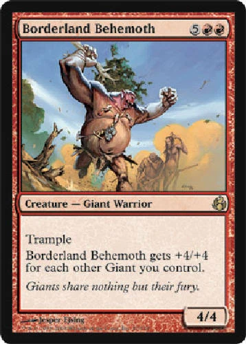 BORDERLAND BEHEMOTH Morningtide MTG Magic the Gathering Cards DJMagic - Image 1 of 1