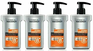 150ml x 4 Loreal Men Expert Hydra Energetic Pack oreal Multi Action 8 Foam - Picture 1 of 4