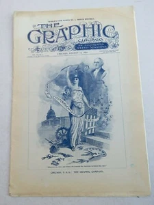 The Graphic, Chicago August 13, 1892 World's Colombian Exposition #1 - Imagen 1 de 2