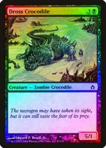 Dross Crocodile FOIL Fifth Dawn NM Black Common MAGIC GATHERING - Picture 1 of 1