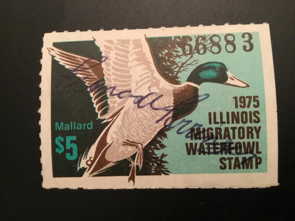 ICOLLECTZONE  US 1975 Illinois IL1 Duck Stamp VF Used - Image 1 of 1