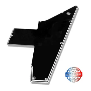 Wide Bevel 5 Ply Black Pickguard for SOME 1998-2003 Gibson Explorers OPTION 3 - Picture 1 of 8