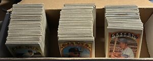 1972 Topps Baseball 350-Card Low-Grade Starter Set Lot - Mostly Series 1 + 2