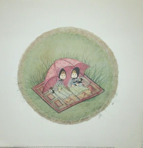 P.BUCKLEY MOSS "ME AND MY FRIEND" LIMITED EDITION HAND SIGNED LITHOGRAPH - Picture 1 of 6