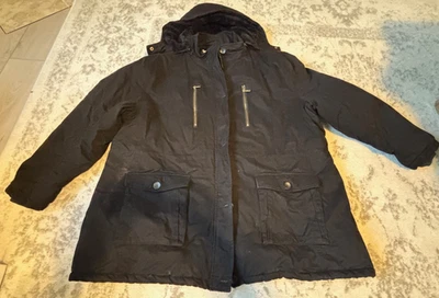 Soularge Hombre Grande y Alto Invierno Cálido Aislado Chaqueta de Esquí Piel Abrigo con Capucha 4XL Foto 1 de 4