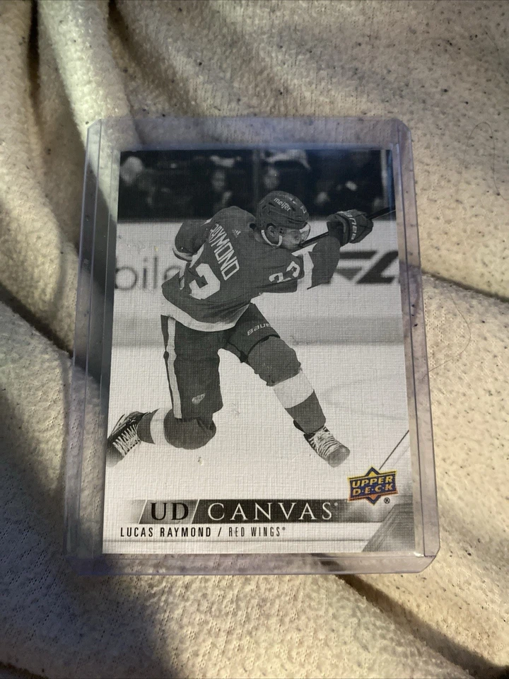 2022-23 Upper Deck Series 2 UD Canvas Black & White Lucas Raymond #C149 - Image 1 of 1