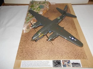 B-26 MARAUDER  BOMBER "MILD AND BITTER" 1/48 MODEL PLANE-DIORAMA W/ COVER  #52 - Picture 1 of 19