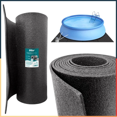 Sillar PE-Schaumstoffmatte 1 cm Poolunterlage isolierend wasserdicht 100x100 cm