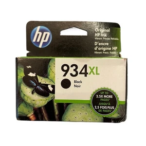 HP 934XL C2P23AN Original Black Ink Cartridge Expire Date May 2022 OfficeJet Pro - Picture 1 of 4