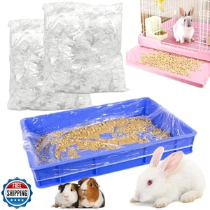 Niwaes 100Pcs Disposable Rabbit Cage Liner, 26'' X 18'' Plastic Guinea Pig Ca - Picture 1 of 5
